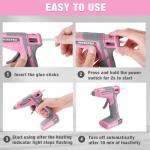 WORKPRO Pink Cordless Hot Glue Gun Kit
