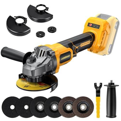 Aiderar Cordless Angle Grinder with 3-Speed Control