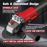 Revvstark 7.5-Amp 4.5" Electric Angle Grinder