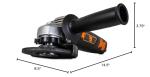 WEN 7-Amp 4.5-Inch Angle Grinder with Handle