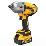DEWALT 20V MAX Cordless Impact Wrench with Hog Ring Anvil, Brushless High Torque 1/2 Impact Gun, 4-Mode Speed, Includes Battery, Charger and Kit Bag (DCF900P1)