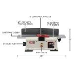 JET 6-Inch Benchtop Jointer, Helical Cutterhead, 1 HP, 115V 1Ph (JJ-6HHBT)