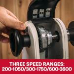 JET 10" x 15" Variable Speed Benchtop Woodworking Lathe, Wood Turning Machine, 1/2 HP, 115V 1Ph (JWL-1015VS)