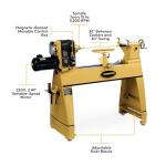 Powermatic 20" x 35" Variable Speed Woodworking Lathe, Reversible Wood Turning Machine, 2 HP, 220V 1Ph (3520C)