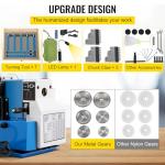 VEVOR Metal Lathe, Upgraded Digital Display 7"x14" Benchtop Metal Lathe