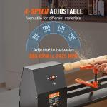 VEVOR Wood Lathe, 14 in x 40 in, 4 Speed Adjustable 885/1245/1715/2425 RPM 0.5 HP 370W Power Wood Turning Lathe Machine with Chisels Faceplate Plastic Handle Hex Wrench for Woodworking