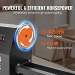 VEVOR Wood Lathe, 14 in x 40 in, 4 Speed Adjustable 885/1245/1715/2425 RPM 0.5 HP 370W Power Wood Turning Lathe Machine with Chisels Faceplate Plastic Handle Hex Wrench for Woodworking