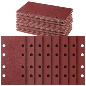 Assorted Hook & Loop Sandpaper Sheets (40 Pack)