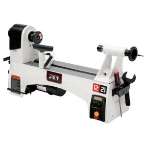JET 12" x 21" Variable-Speed Woodworking Lathe, 1 HP, 115V 1Ph (JWL-1221VS)
