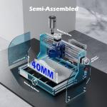 Genmitsu 3018-PROVer V2 CNC Milling Machine, Desktop CNC for Beginner with Limit Switches & Emergency-Stop, Upgraded Z Axis Aluminum Spoilboard, Working Area 284 x 180 x 40mm (11.2 x 7.1 x 1.6 inches)