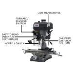 JET 18-Inch Mill Drill Machine, 2 HP, 115/230V 1Ph (Model JMD-18)