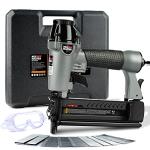 NEU Master Pneumatic Brad Nailer, 2 in 1 Nail Gun Staple Gun Fires 18 Gauge 2 Inch Brad Nails and Crown 1-5/8 inch Staples with Carrying Case and Safety Glasses(Used with Air Compressor)
