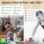 Bielmeier Electric Staple Gun, 2 in 1 Lithium-ion Electric Stapler, 4V Cordless Brad Nailer Kit with Staples Nails, USB Charger, Power Tacker for Upholstery, Material Repair, Carpentry, DIY