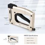 meite Point Driver HM515 Manual Tool with 1000-Count Flexible Point Nails, Picture Framing Tool for DIY Crafts, Frame Point Driver, Picture Frame Stapler/Nailer/Tacker