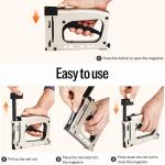 meite Point Driver HM515 Manual Tool with 1000-Count Flexible Point Nails, Picture Framing Tool for DIY Crafts, Frame Point Driver, Picture Frame Stapler/Nailer/Tacker