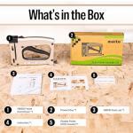 meite Point Driver HM515 Manual Tool with 1000-Count Flexible Point Nails, Picture Framing Tool for DIY Crafts, Frame Point Driver, Picture Frame Stapler/Nailer/Tacker