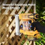 18 Gauge Brad Nailer/Narrow Crown Stapler Compatible with Dewalt 20V MAX Battery(NO Battery) 2 in 1 Cordless Nail Gun with 1000 Nails and 1000 Staples for Home Improvement, DIY and Woodworking