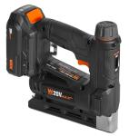 WEN 20V Max Cordless 2-in-1 18-Gauge Brad Nailer and T50 Crown Stapler with 2.0Ah Battery and Charger (20539)