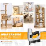 Electric Nail Gun, Batavia 2-in-1 Staple Gun Brad Nailer 18 Gauge for Heavy Duty, 120V Stapler Gun for Upholstery, Carpentry, DIY, 3/4'' Narrow Crown Staples 200pcs and Nails 800pcs Included