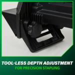 Metabo HPT Flooring Stapler, Pro-preferred Pneumatic Power Nailers, Power Stapler for Hardwood Flooring, 18 Gauge, 1/4" Staples, Length 1/2" to 1-9/16", N4004AB