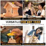 72PCS Sandpaper Set with Ergonomic Hand Sander