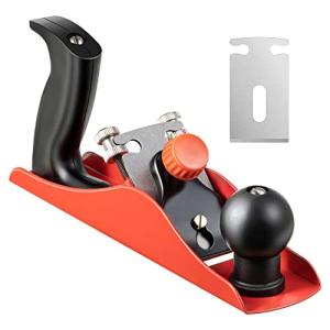 Dreyoo No.4 Adjustable Hand Planer with 2 Inch Replacement Blade, Wood Planer for Woodworking, Smoothing Bench Plane Jointer Plane for DIY Door Installation