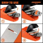 JORGENSEN No.101 Mini Wood Planer - Mini Hand Planer for Woodworking, Block Plane, Small Hand Plane for Trimming, Wood Planing, Craft, Professional Ductile Iron Body, Adjustable Cutting Depth