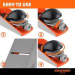 JORGENSEN NO.60-1/2 6-1/4" Wood Planer, Hand Planer for Woodworking, Low Angle Block Plane, Small Hand Plane for Trimming, Wood Planing, Craft - Professional Ductile Iron Body, Adjustable Mouth