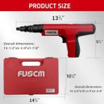 FVSCM Low Velocity Powder Actuated Tool FV308, Semi-Automatic .27 cal with built in power indicator