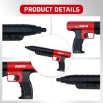 FVSCM Low Velocity Powder Actuated Tool FV-396, .22 cal Single Shot with Silencer for wood/steel to steel/concrete/masory joint fastening