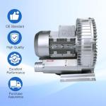 KALANBAY 2HP Regenerative Blower 1.75 kW 150 CFM 2" BSP 110-120V High Pressure Industrial Vacuum Pump for Air Blowing or Suction for 2LG510-7AA21 2LG5107AA21
