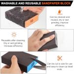 Romeda 8-Pack Washable Sanding Sponges with Grids
