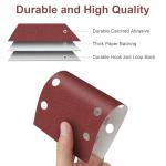 Assorted Hook & Loop Sandpaper Sheets (40 Pack)