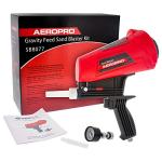 TCP Global Gravity Feed Sand Blaster Gun Kit - Portable Air Compressor Sandblaster, 2 Ceramic Nozzles & Regulator - Abrasive Media & Soda Blaster - Rust, Metal, Wood & Paint Removal