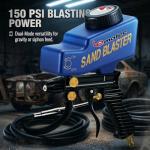 LE LEMATEC Sand Blaster Gun Kit – Portable Sandblaster for Air Compressor – Rust Removal & Glass Etching – Gravity Feed & Siphon Modes – AS118-2C