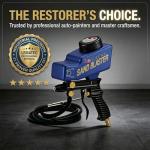 LE LEMATEC Sand Blaster Gun Kit – Portable Sandblaster for Air Compressor – Rust Removal & Glass Etching – Gravity Feed & Siphon Modes – AS118-2C