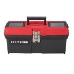 Lockable CRAFTSMAN 16-Inch Tool Box, Red/Black