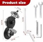 Titanium Drill Nibbler Sheet Metal Cutting Tool, Sheet Metal Cutter Drill Attachment, Electric Drill Shears Attachment Cutter Nibbler, for Cutting Iron, Steel, Copper, Aluminum