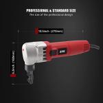 Electric Metal Nibbler, ZFE 380W Electric Sheet Steel Nibbler Metal Shear with 1700RPM High Speed Rotor for Cutting Stainless Steel, Aluminium, Plastic