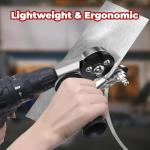 Titanium Drill Nibbler Sheet Metal Cutting Tool, Sheet Metal Cutter Drill Attachment, Electric Drill Shears Attachment Cutter Nibbler, for Cutting Iron, Steel, Copper, Aluminum