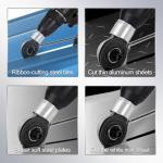 Jikbeed Metal Nibbler Drill Attachment - Electric Drill Shears Attachment Cutter Nibbler, Sheet Metal Cutter Tool Adapter, Specifically Designed for Cutting Flat Metal Sheets of 21 Gauge and Below