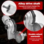 Titanium Drill Nibbler Sheet Metal Cutting Tool, Sheet Metal Cutter Drill Attachment, Electric Drill Shears Attachment Cutter Nibbler, for Cutting Iron, Steel, Copper, Aluminum