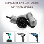 Jikbeed Metal Nibbler Drill Attachment - Electric Drill Shears Attachment Cutter Nibbler, Sheet Metal Cutter Tool Adapter, Specifically Designed for Cutting Flat Metal Sheets of 21 Gauge and Below