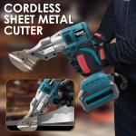ZUYIYI Cordless Metal Shear Cutter for Makita 18V Battery (Not Included), 400N.M 14GA Brushless Sheet Metal Cutter w/360° Swivel Head, Electric Nibbler Cutting Tool for Steel, Iron, Carpet, Cardboard