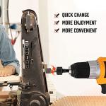 HORUSDY 22-Piece Power Nut Driver Set for Impact Drill, SAE and Metric, 1/4” Nut Driver Hex Keys, Hex Head Drill Bit Set