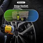 Facoow 55PCS Impact Nut Driver Set Magnetic, SAE&Metric Nut Drivers, Deep Impact Nut Drivers, Impact Socket Adapters, Wing Nut Driver, Power Bit,Quick Release Extension, Pivoting Nutsetter,Storage Box