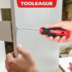 TOOLEAGUE 7Pcs SAE Nut Driver Set - 3/16, 1/4, 5/16, 11/32, 3/8, 7/16, 1/2 Inch, 3.5 Inch (1 Inch Hollow, 2.5 Inch Solid) Shaft Nut Driver with Pass Through Design