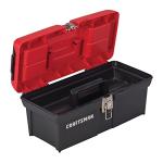 Lockable CRAFTSMAN 16-Inch Tool Box, Red/Black