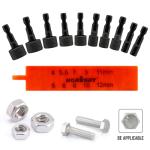 HORUSDY 22-Piece Power Nut Driver Set for Impact Drill, SAE and Metric, 1/4” Nut Driver Hex Keys, Hex Head Drill Bit Set