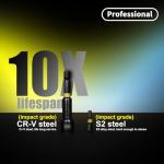 Facoow 55PCS Impact Nut Driver Set Magnetic, SAE&Metric Nut Drivers, Deep Impact Nut Drivers, Impact Socket Adapters, Wing Nut Driver, Power Bit,Quick Release Extension, Pivoting Nutsetter,Storage Box